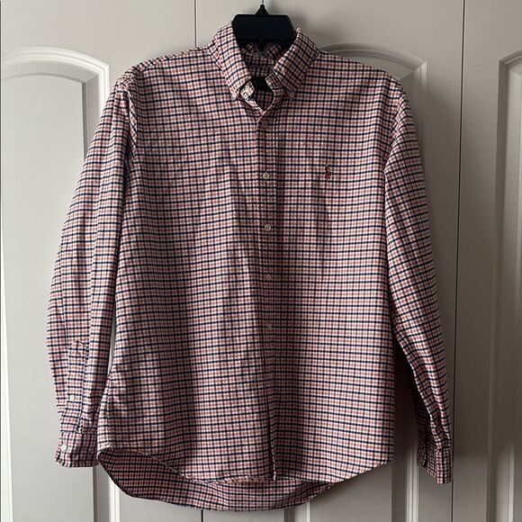 Ralph Lauren Other - Ralph Lauren Men's Plaid Shirt Orange and Blue Size XL